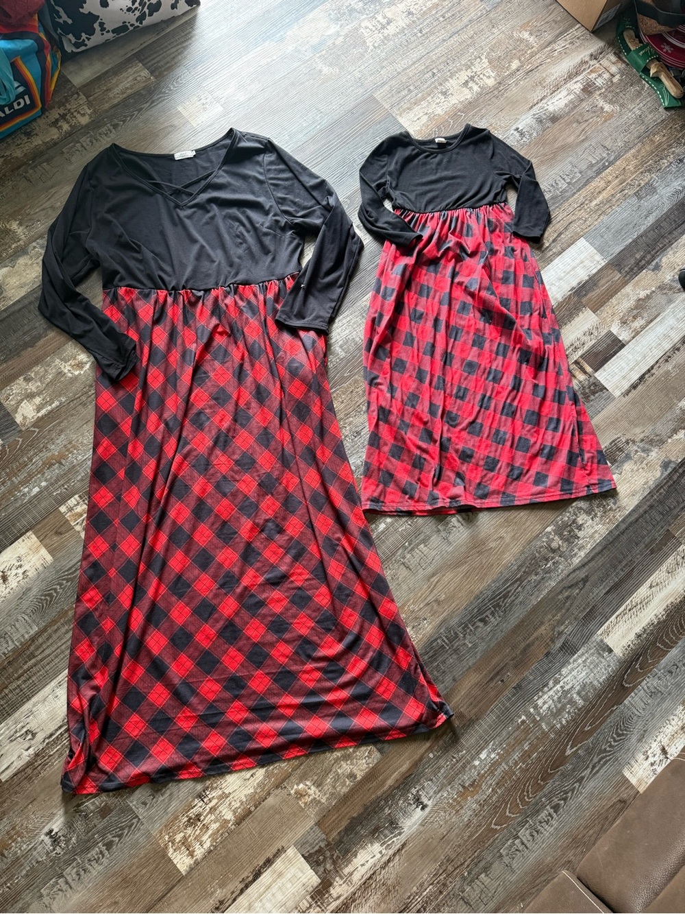 Matching Christmas dresses